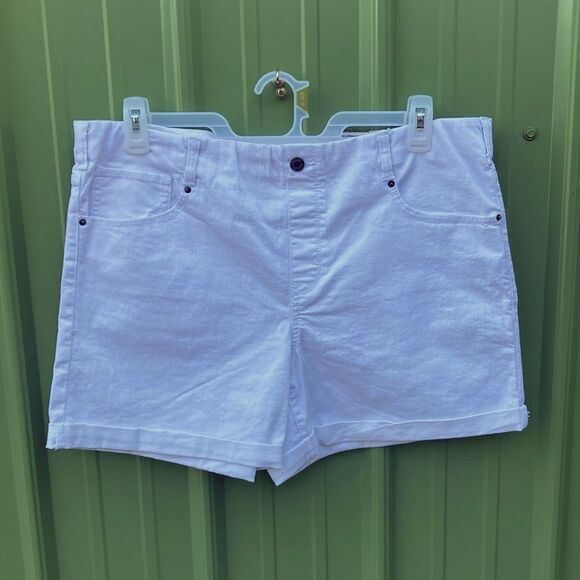 Women’s Denim Rolled Cuff Comfy Shorts 2-Pack Size XL - Picture 2 of 16